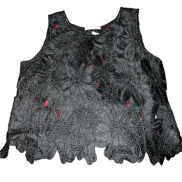 ANTHROPOLOGIE ACEMI Sleeveless Lace Blouse Sz Small - Picture 9 of 9